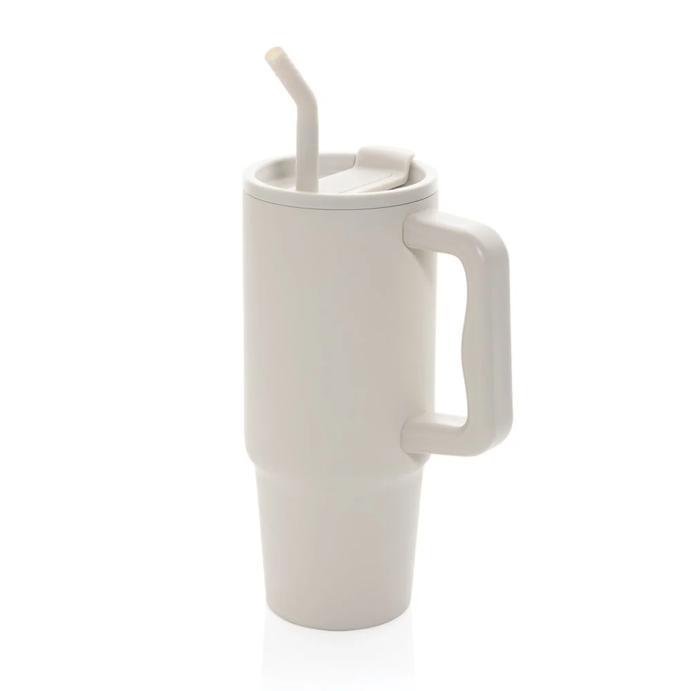 Термочаша Embrace, метална, с капак, 900 ml, бежова