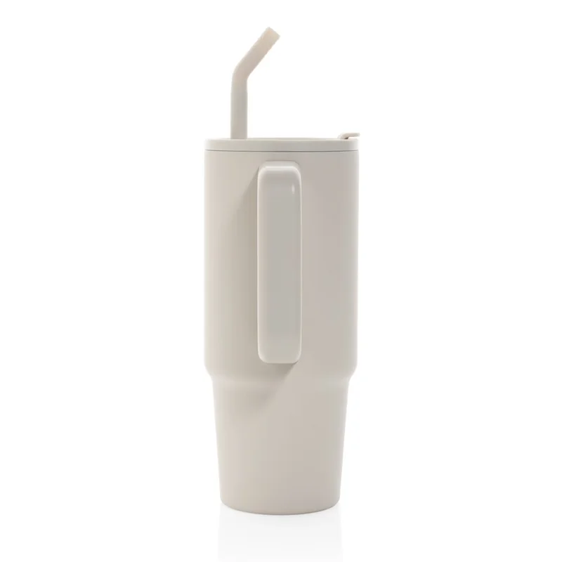 Thermal mug Embrace, metal, with lid, 900 ml, beige