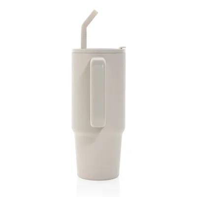 Thermal mug Embrace, metal, with lid, 900 ml, beige