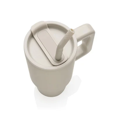 Thermal mug Embrace, metal, with lid, 900 ml, beige