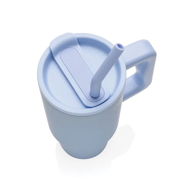 Thermal mug Embrace, metal, with lid, 900 ml, light blue