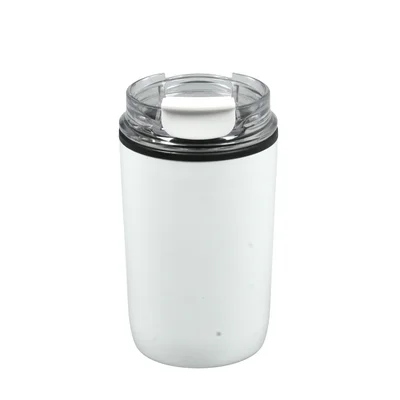 Thermo cup Jansen, stainless steel, double-walled, 300 ml, white