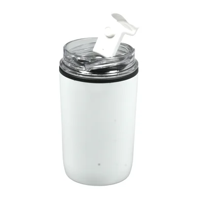Thermo cup Jansen, stainless steel, double-walled, 300 ml, white