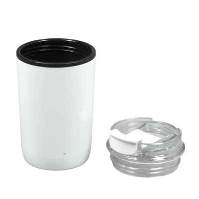Thermo cup Jansen, stainless steel, double-walled, 300 ml, white