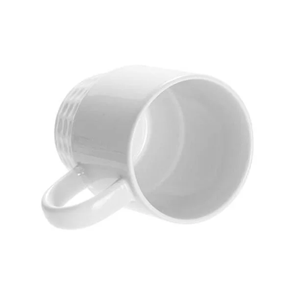 BESTSUB Stacking Ceramic Mug with Handle, 300 ml, white
