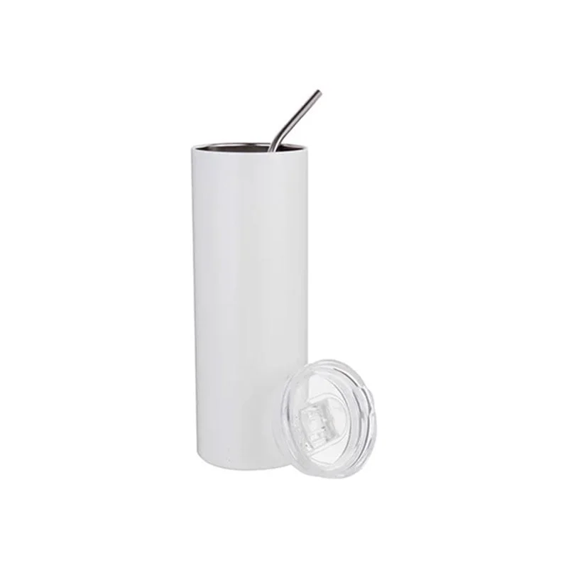 BESTSUB Travel Cup with Straw, 600 ml, white