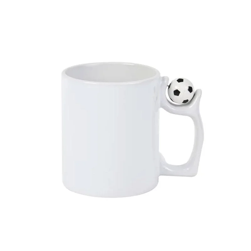 BESTSUB Football Design Mug, 325 ml, white