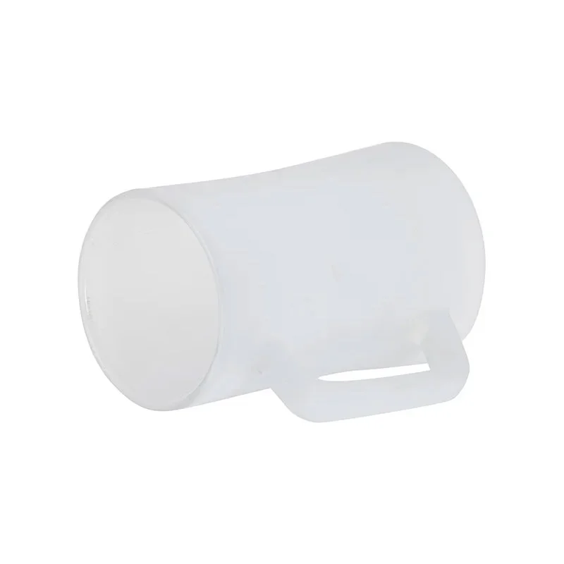 BESTSUB Халба за бира, стъклена, матова, 360 ml, с печат