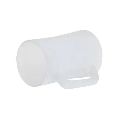 BESTSUB Халба за бира, стъклена, матова, 360 ml, с печат