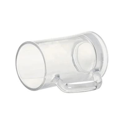 BESTSUB Халба за бира, стъклена, прозрачна, 360 ml, с печат