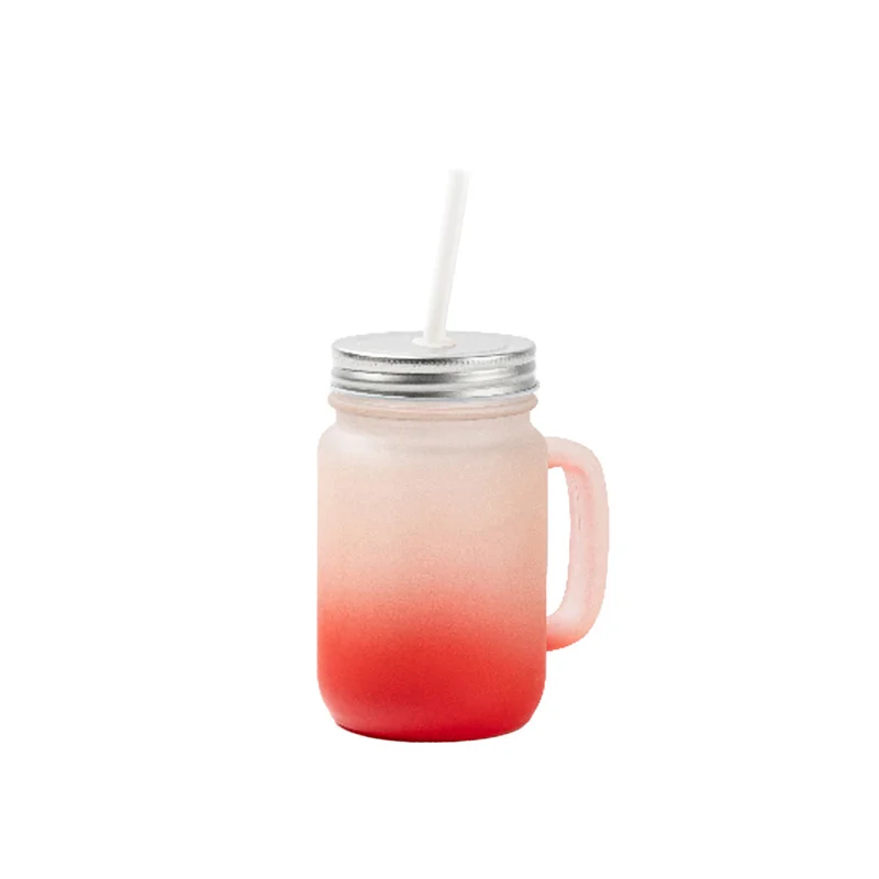 BESTSUB Frosted Sublimation Jar, red, 350 ml