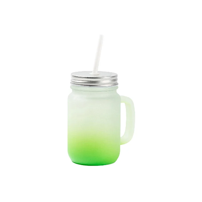 BESTSUB Sublimation jar Frosted, green, 350 ml