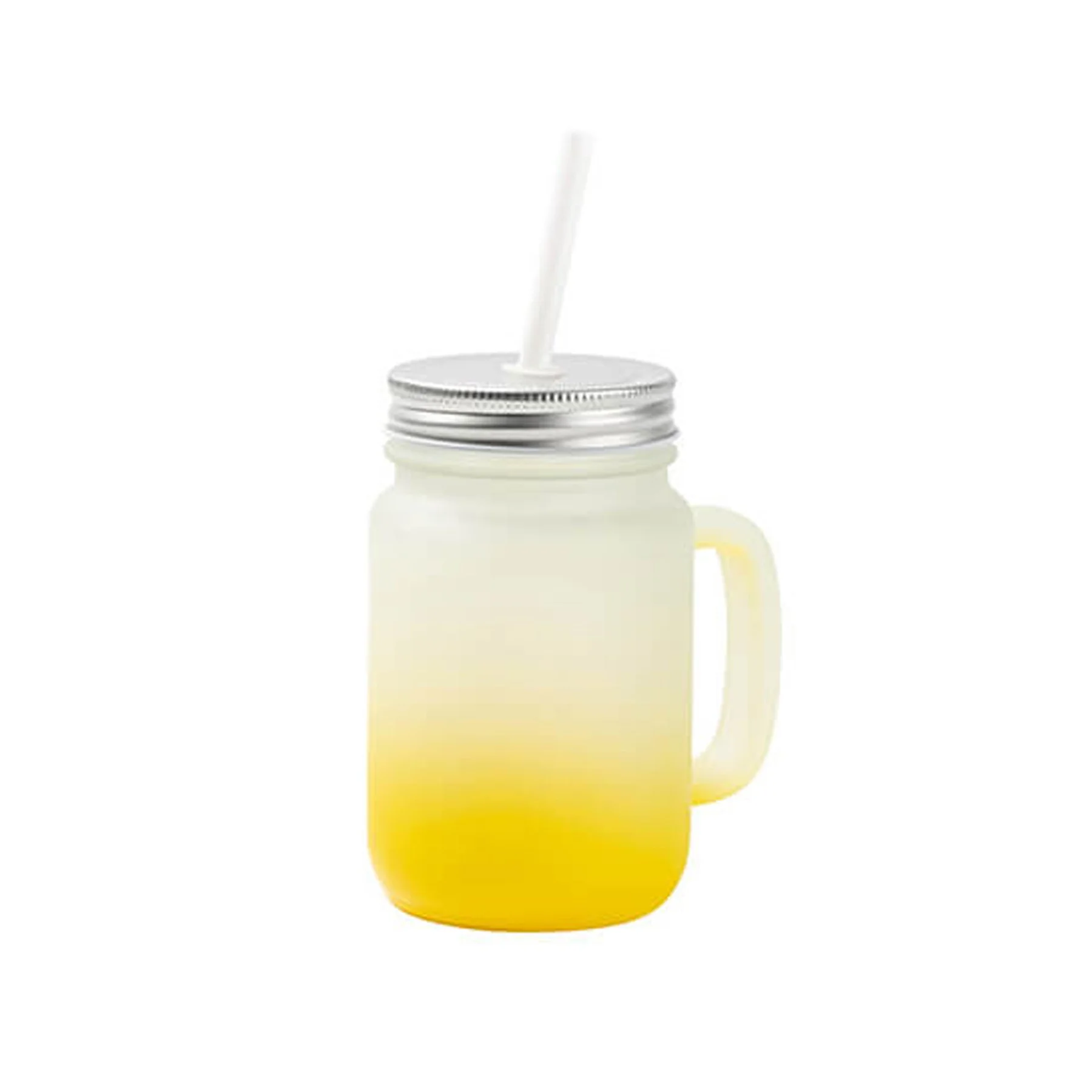 BESTSUB Sublimation Jar Frosted, Yellow, 350 ml