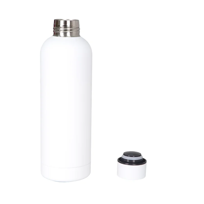 Office 1 Бутилка Top, метална, 6.5 х 24 cm, бяла, 500 ml