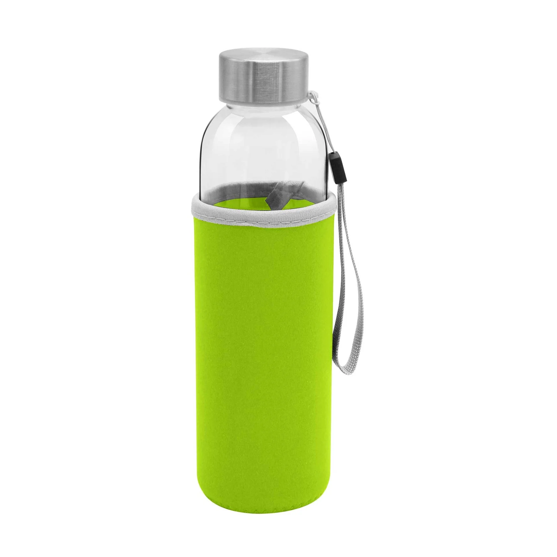 Halo Bottle, glass, 500 ml, with green sleeve