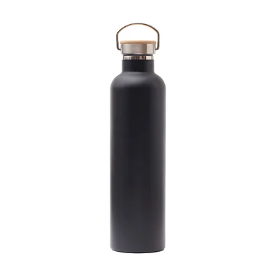 Термос Vinga, двустенен вакуум, 1 L, черен