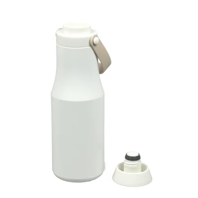 Vintage Bottle, double-walled, stainless steel, 470 ml, white