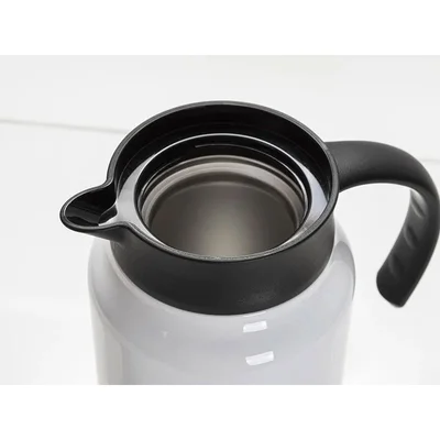 BESTSUB Термокана, с дръжка и капак, 1.5 L, бяло-черна