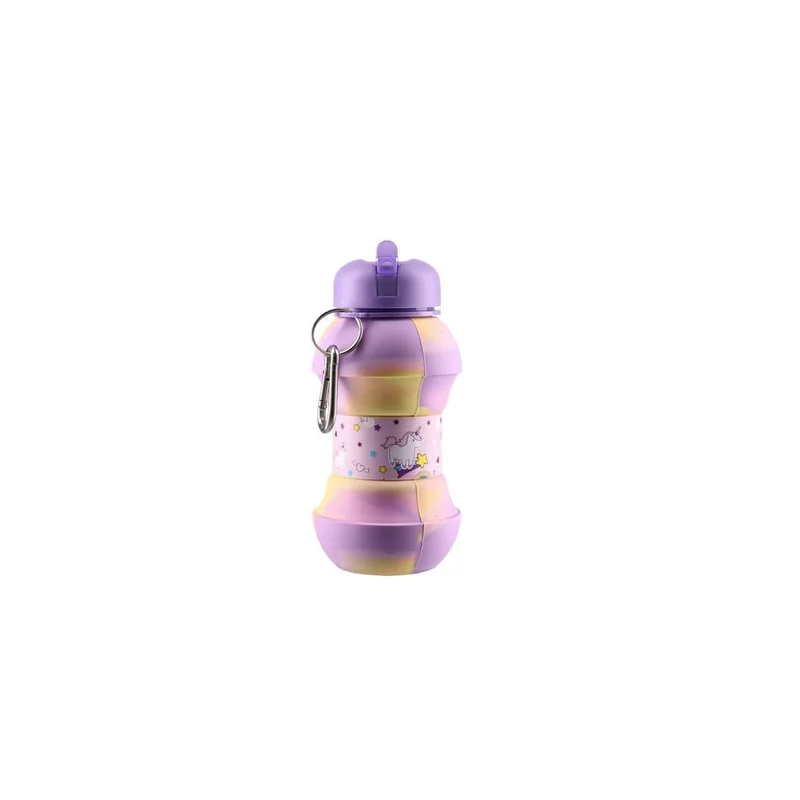 Бутилка Takk Roby, сгъваема, 550 ml, пастелни цветове, асорти