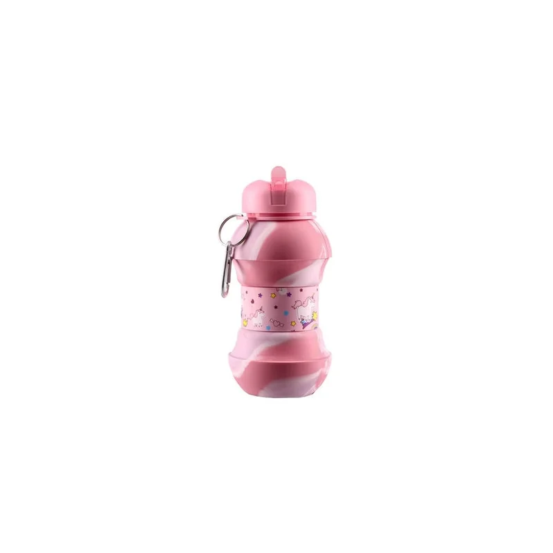 Бутилка Takk Roby, сгъваема, 550 ml, пастелни цветове, асорти