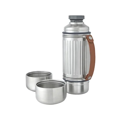 Термос Black+Blum Explorer, с 2 чаши и дръжка, 1 L, инокс