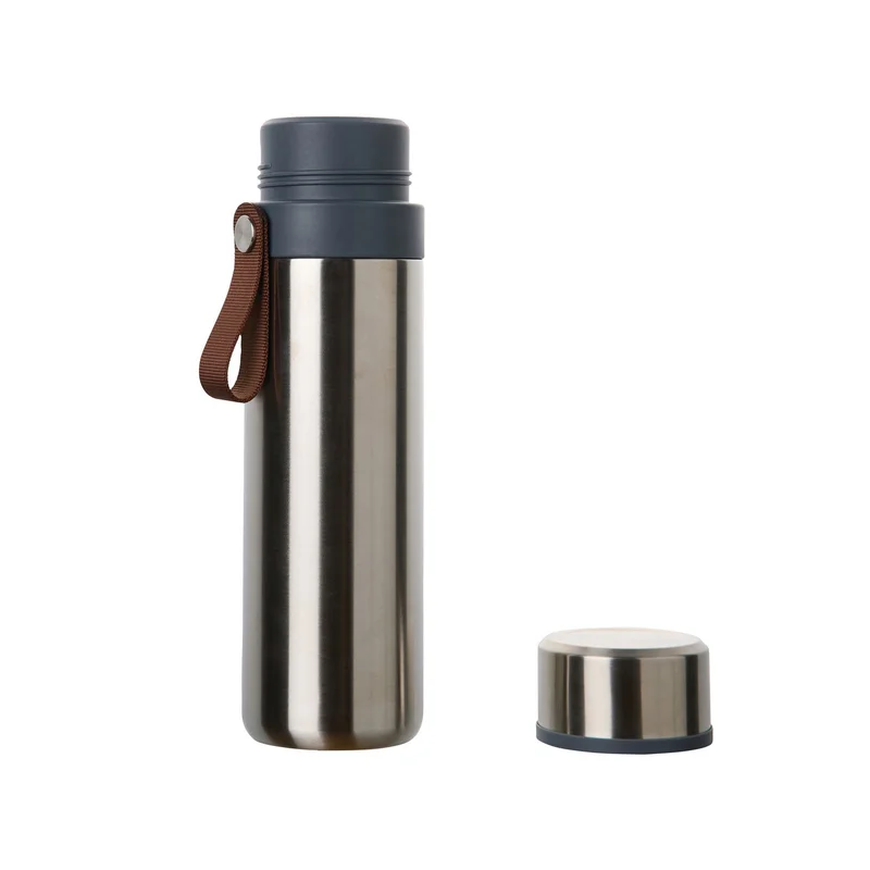 Термос Vinga Tono, с двойна чаша, 750 ml, инокс
