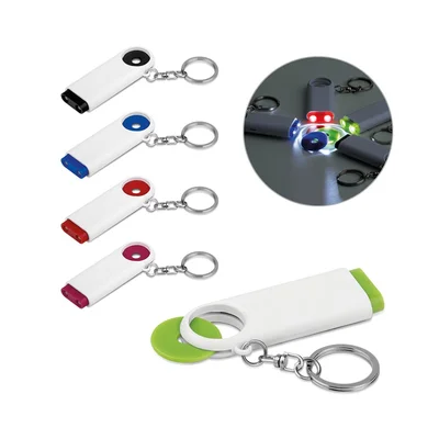 Keychain Token, 7 x 1 x 2.5 cm, black