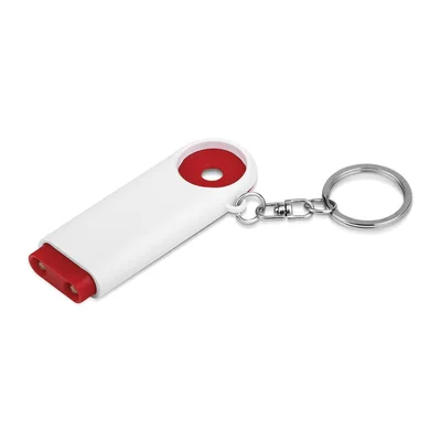 Keychain Token, 7 x 1 x 2.5 cm, red