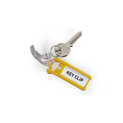 Durable Key Tags, spare, with label, 6 pcs, red