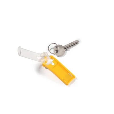 Durable Key Tags, spare, with label, 6 pcs, red