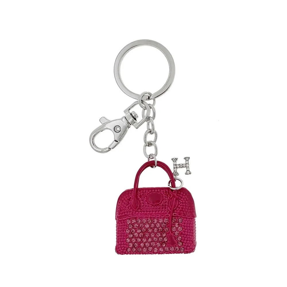 Takk Blind Woman Keychain, handbag, pink