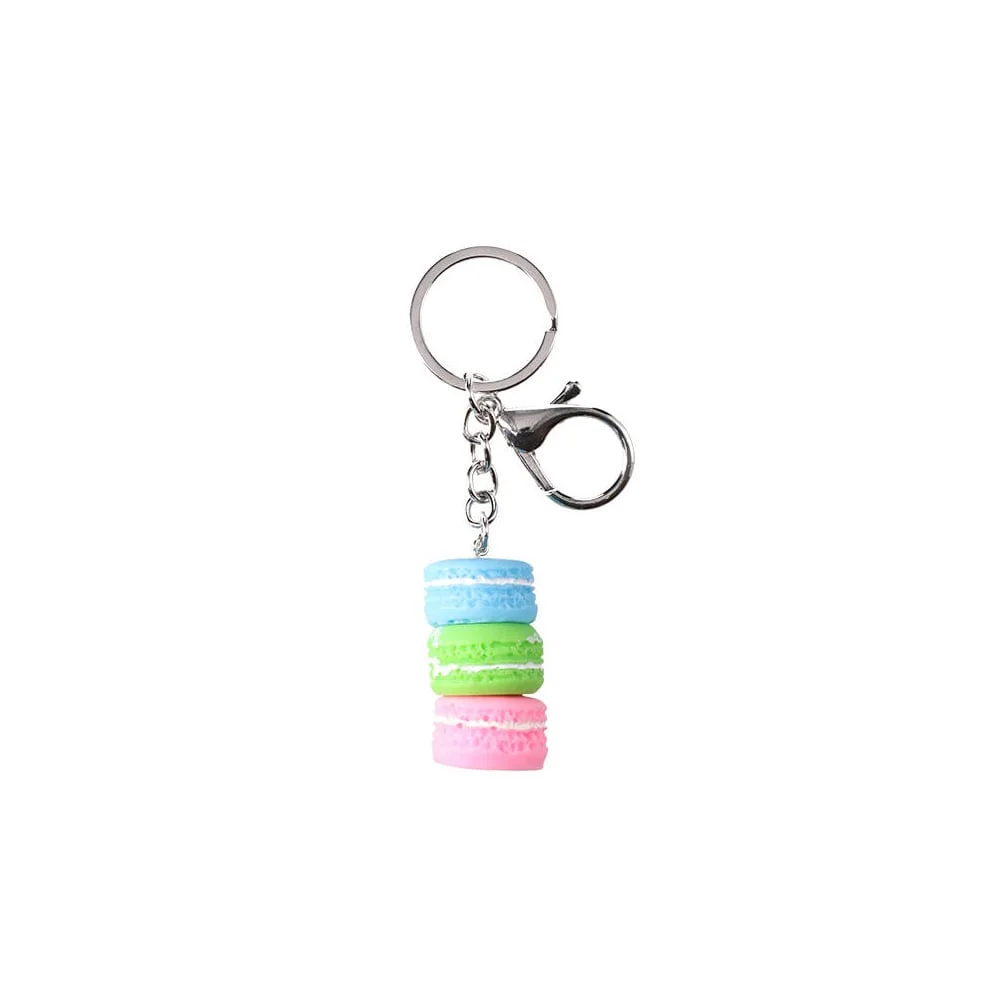 Takk KR40 Keychain, French macarons, assorted, 1 pc