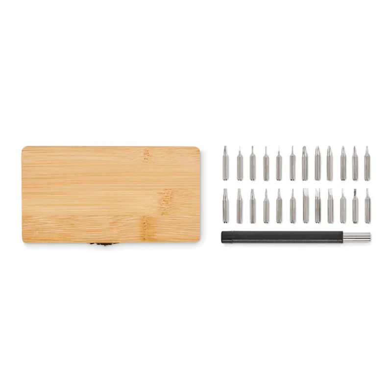 More Than Gifts Screwdriver set Bamtool, in bamboo box