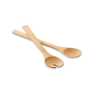 Salad cutlery set Salvy, bamboo
