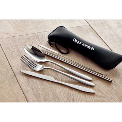 More Than Gifts Black Cutlery Set, 5 pieces