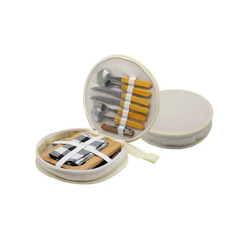 Picnic Kitchenware Set, in white case