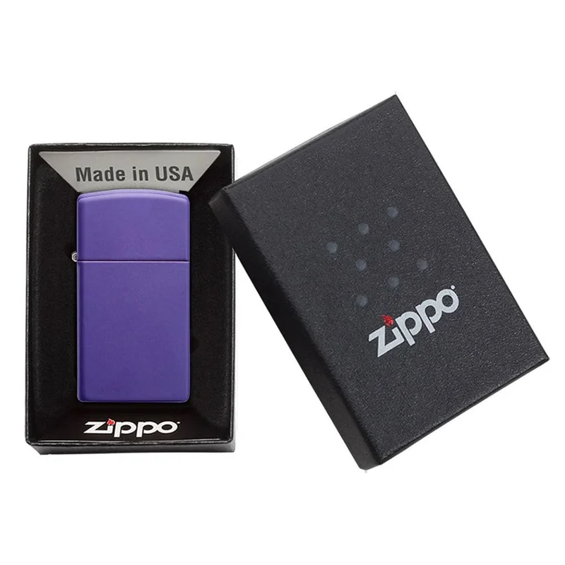 Zippo Lighter 1637 – Slim Purple Matte
