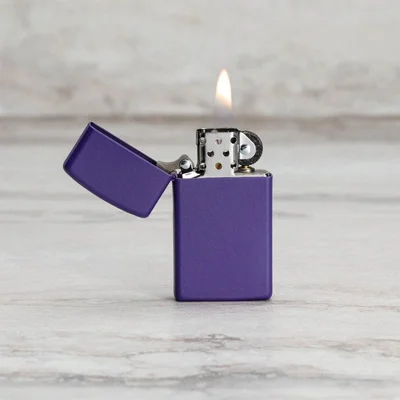 Zippo Lighter 1637 – Slim Purple Matte