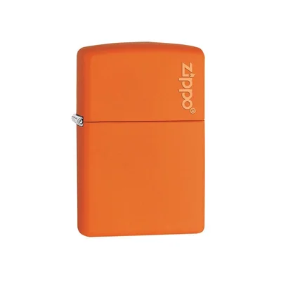 Zippo Lighter 231ZL – Classic Orange Matte Zippo Logo