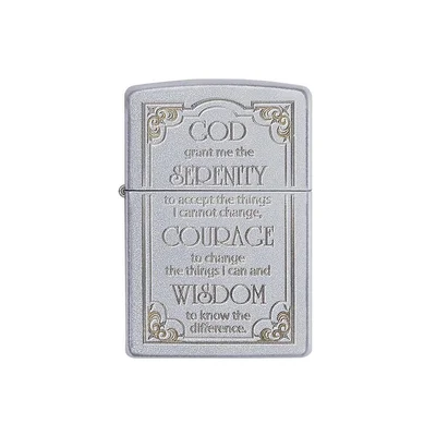 Zippo Lighter 28458 – Serenity Prayer