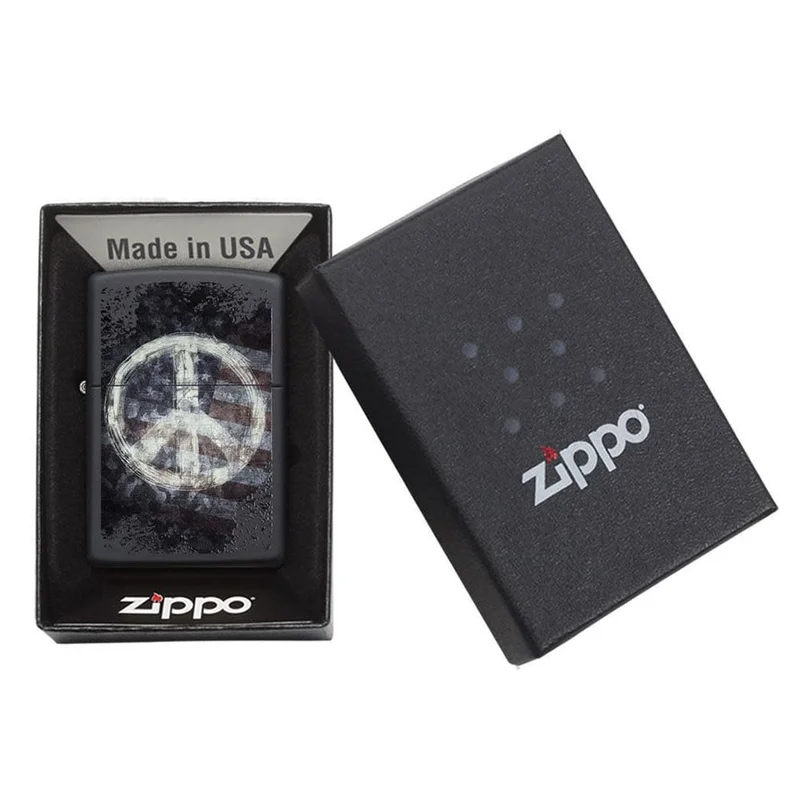 Zippo Lighter 28864 – Peace on Flag