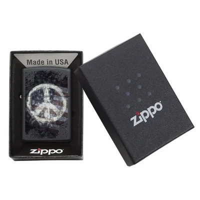 Zippo Lighter 28864 – Peace on Flag