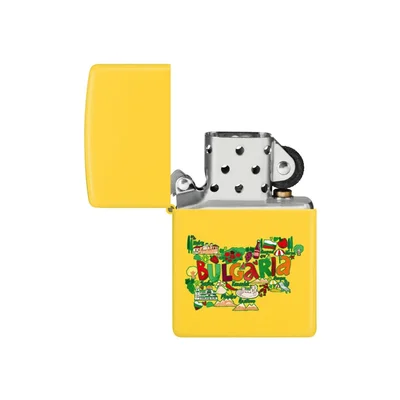 Zippo Lighter 46019-115823 – Bulgaria, yellow