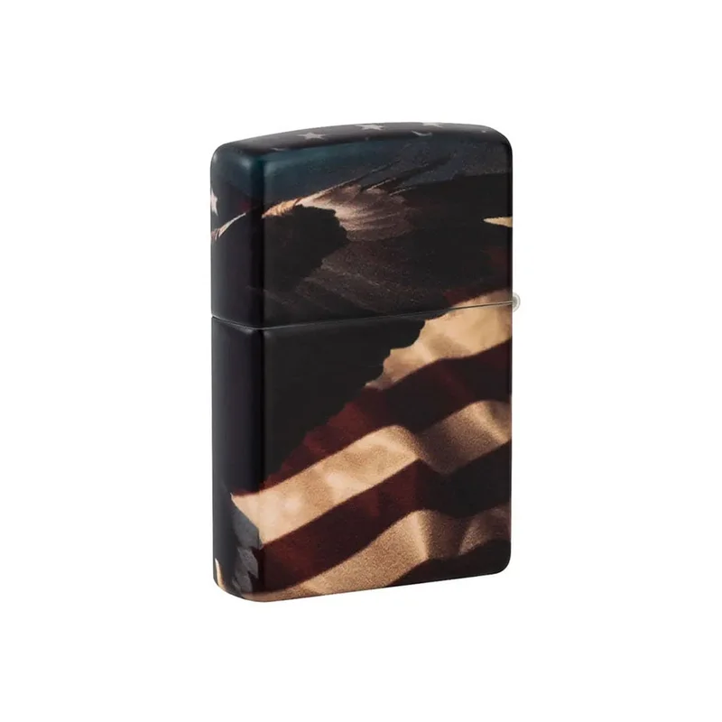 Zippo Lighter 46383 – Eagle USA Flag Design