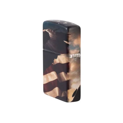 Zippo Lighter 46383 – Eagle USA Flag Design