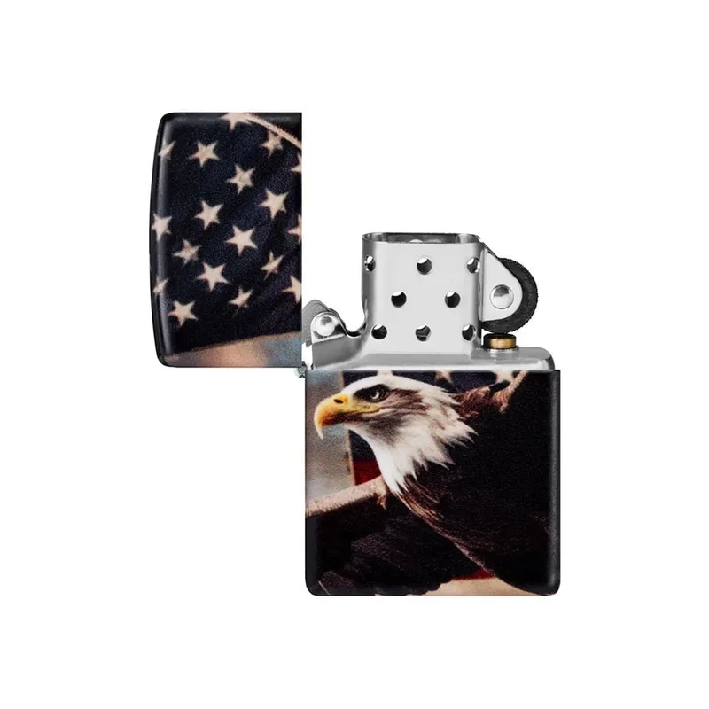 Zippo Lighter 46383 – Eagle USA Flag Design
