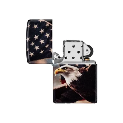 Zippo Lighter 46383 – Eagle USA Flag Design