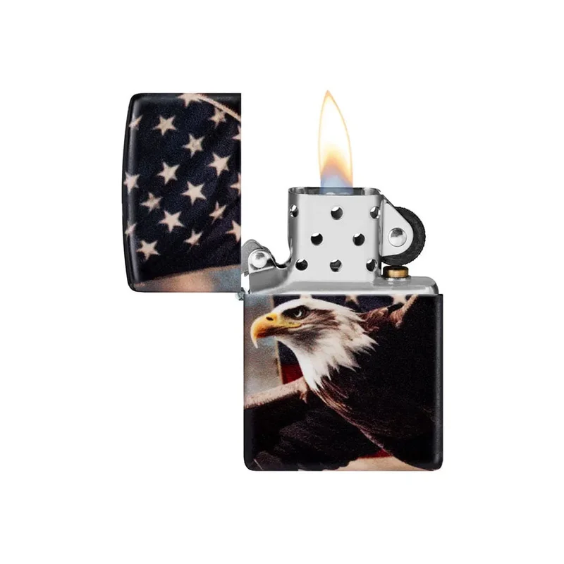 Zippo Lighter 46383 – Eagle USA Flag Design