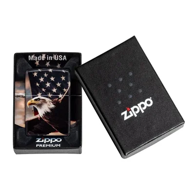 Zippo Lighter 46383 – Eagle USA Flag Design