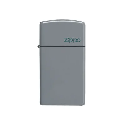 Zippo Lighter 49527ZL – Slim Flat Grey Matte